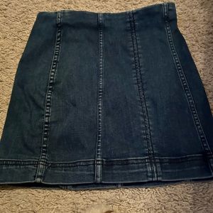 Free people denim skirt